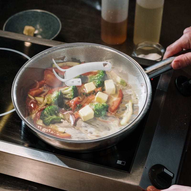 Kitchen Pot Lid Replacement Handle Universal Pan Lid Stainless Steel Handle Standing Lid Grip - Image 5