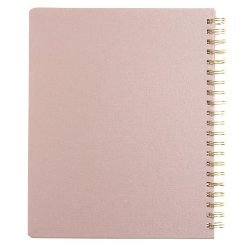 russell+hazel 2025-2026 Weekly Planner, Gold Spiral Blush Bookcloth, 9.1" x 11.2", July 2025 - June 2026, Features 52 Weekly Spreads, 1-Count - Image 5