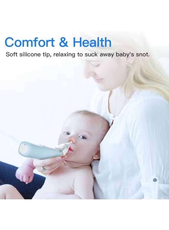 Electric Baby Nasal Aspirator - 5 Suction Levels Nose Cleaner with Soothing Light & Nursery Rhymes for Gentle Nasal Congestion Relief - Image 3