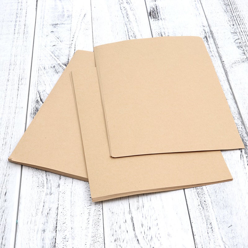 🖊️ 100 ورقة كتابية كرافت مخططة بنمط قديم للكتابة - Image 1