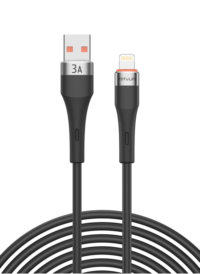 Totulife TURBO Series Cable Lightning 3A 1M - Black  - Image 3
