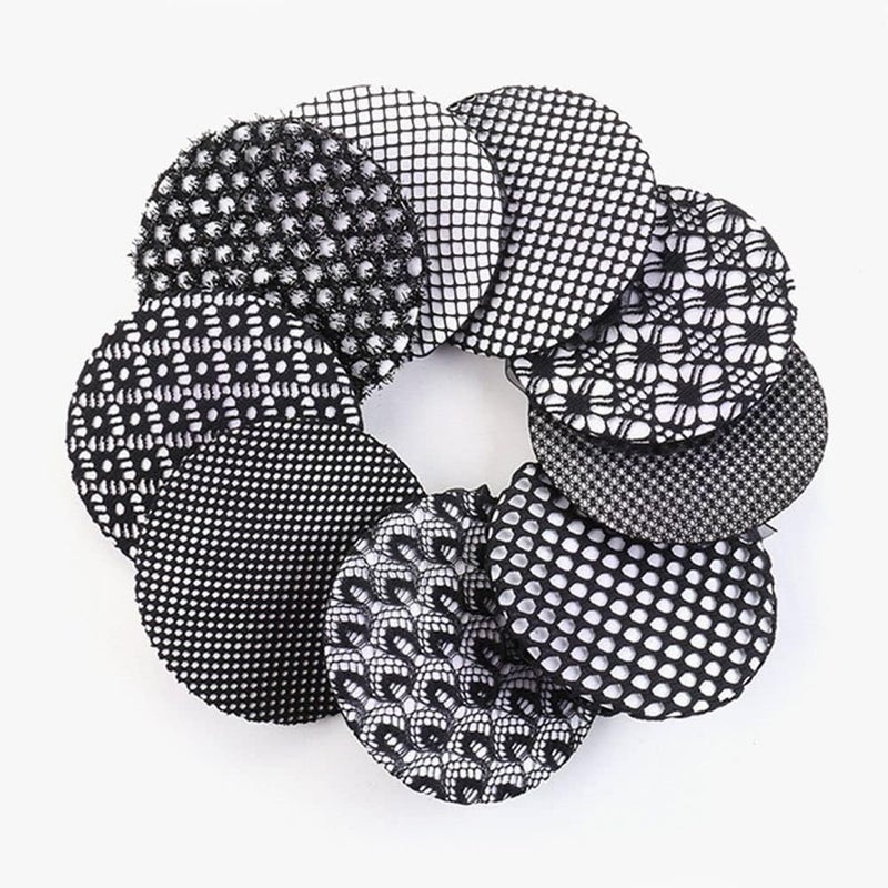 Ghelonadi Pack of 4 Bun Net Black Hair Net Girls Hair Net Bun Elastic Women Hair Net Elastic Hair Net Hairstyle Aid Bun Knot Net Bun for Ballet Dance Dancer - Image 1