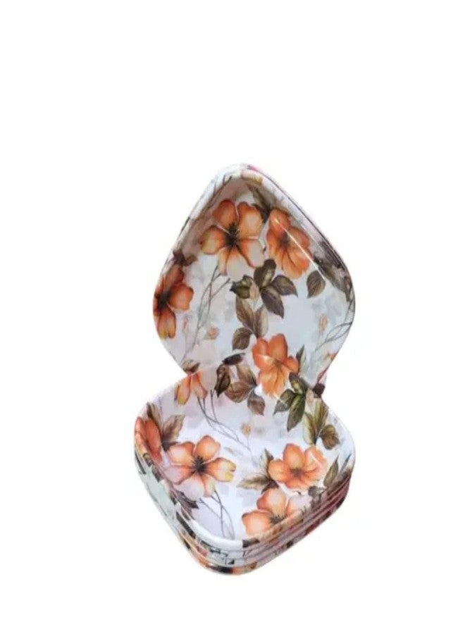 miRim Melamine Snacks Plate for Serving Snacks, Food, Starters, Buffet - Square Design, Break Resistant - for Home Kitchen, Party, Restaurant & Office Use (6) - Image 1