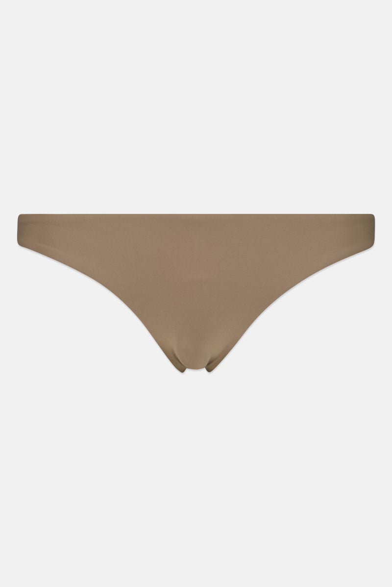 arena Women Brand Logo Bikini Bottom, Taupe - Image 1