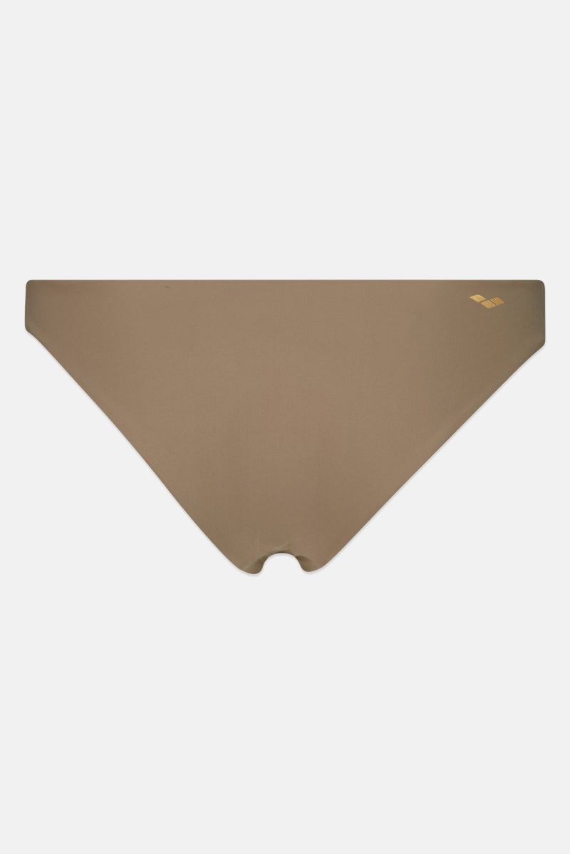 arena Women Brand Logo Bikini Bottom, Taupe - Image 2