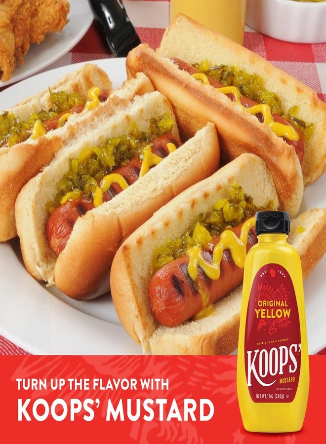 KOOPS' Original Yellow Mustard – Gourmet Mustard, Gluten-Free, Kosher, Made In Usa, From Quality Mustard Seeds, Yellow Mustard Sauce – 12 Oz, Pack Of 2 - Image 5