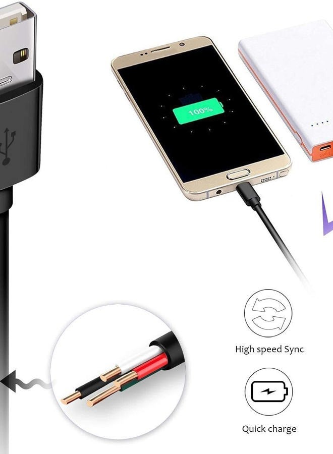 DEEGO Micro USB Cable,2Pack Extra Long Android Charger Cable 10Ft 6Ft, EnduringFast Phone Charger Cord Android USB Charging Cable Fit for Samsung Galaxy S7 S6 S7 Edge S5,Note 5 4,LG G4,HTC,PS4,Camera,MP3 - Image 3