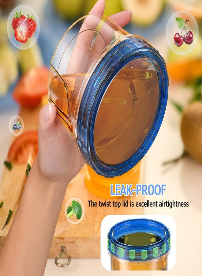 Winproper 12 Pack-16 OZ Freezer Storage Containers, Small Plastic Containers with Twist Top Lids, BPA Free Food Storage Containers, Reusable Soup Container Microwave/Dishwasher Safe - Image 5
