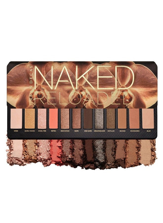 Urban Decay Naked Reloaded, Nude Bronze Neutral Eyeshadow Palette, Matte, Metallic, Shimmer Finish, 12 Warm Bronze Eye Shadows, Natural Soft Glam Smokey Eye Makeup, Vegan, Cruelty-free