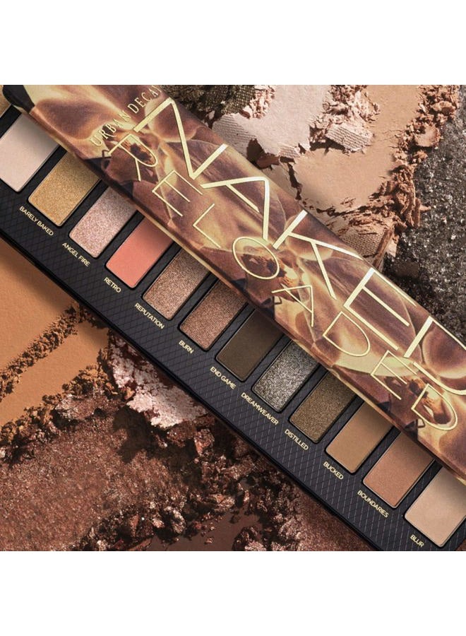 Urban Decay Naked Reloaded, Nude Bronze Neutral Eyeshadow Palette, Matte, Metallic, Shimmer Finish, 12 Warm Bronze Eye Shadows, Natural Soft Glam Smokey Eye Makeup, Vegan, Cruelty-free