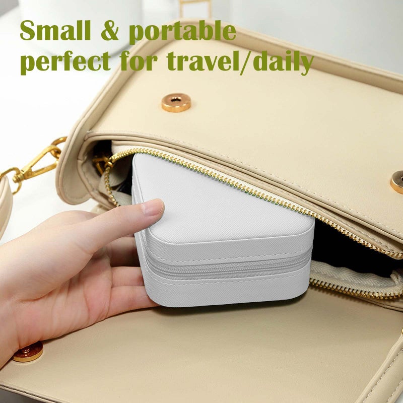 CIPIDI Travel Jewelry Case Bridesmaid Gifts Box,12 Pack Small Jewelry Box Mini Jewelry Organizer,PU Leather Portable Earring Storage Box for Women Girls Bridesmaid Proposal Gifts - Image 4