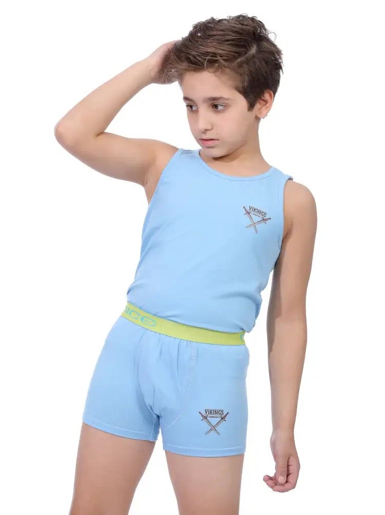 دايس® طقم اولادي فانلة حمالات و بوكسر مطبوع عرض ٢ طقم - Image 4