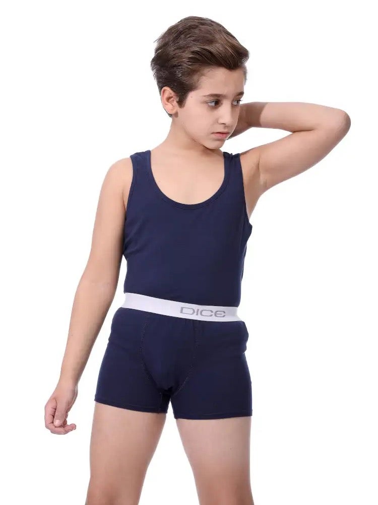 دايس® طقم اولادي فانلة حمالات و بوكسر مطبوع عرض ٢ طقم - Image 3