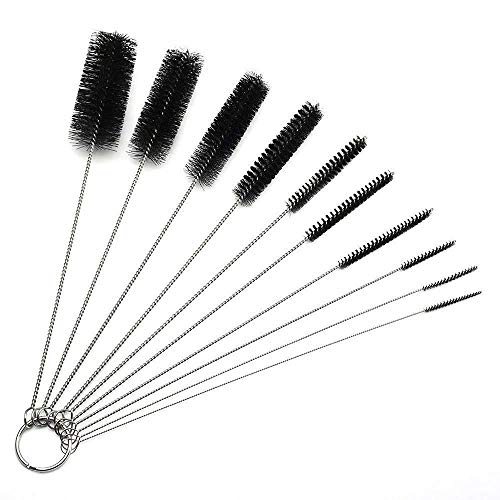 desin Long Straw Brush, Nylon Pipe Tube Cleaner 8.2-ihch 10 Different Diameters Set of 10 - Image 1