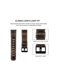 Dado Leather Replacement Band Compatible with Samsung Galaxy Watch 5 Pro 45mm | 4 Classic 46mm 42mm | Watch 5/4 44mm 40mm  - Image 3