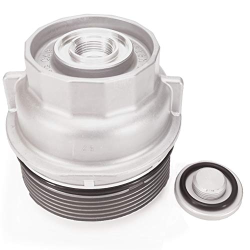 Oil Filter Housing Cap Assembly 1562031060 For Toyota Camry Tundra RAV4 4Runner Tacoma Highlander Sienna Venza Avalon Fj Cruiser Oil Filter Housing Cover 2010 2011 2012 2013 2014 2015 2016 2017 2018
