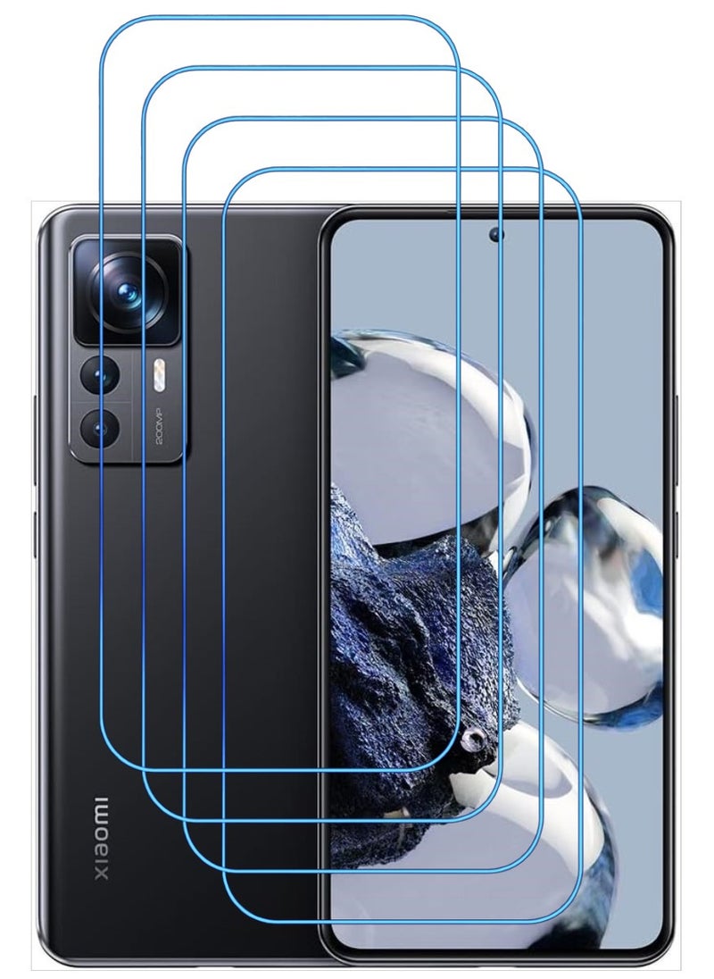 ACLIX 4 Pieces Antistatic ESD Dustproof Premium Quality High Definition Clear Tempered Glass Screen Protector Designed For Xiaomi 12T Pro - Image 1