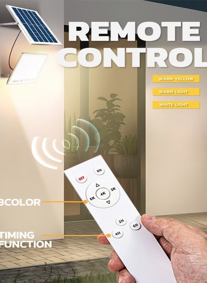 MODI Solar Flood Light 500W IP65 with Remote Control – Super Bright, Waterproof Outdoor Security Light - Image 3