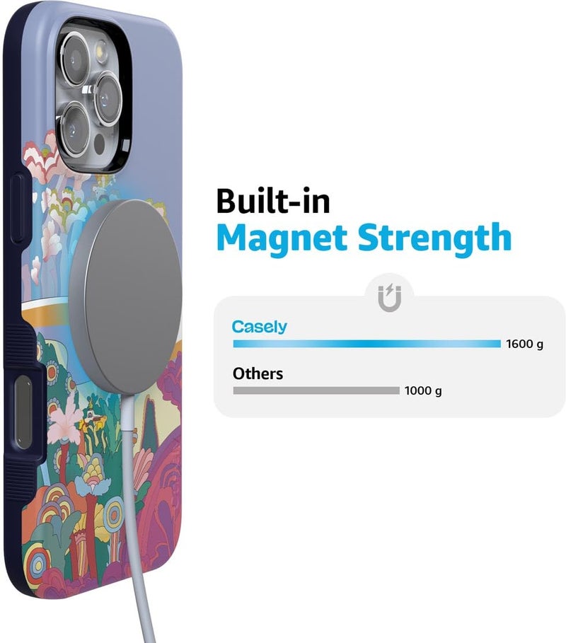 Casely iPhone 16 Pro Max Case | Beneath The Waves | The Beatles Yellow Submarine | Bold Protective Design | Compatible with MagSafe - Image 4