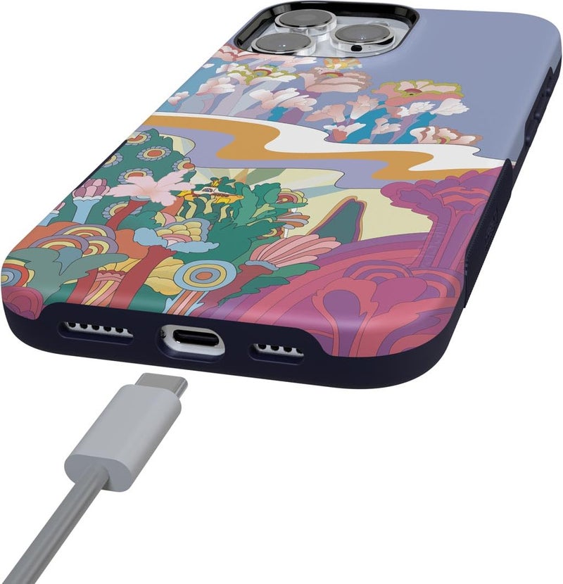 Casely iPhone 16 Pro Max Case | Beneath The Waves | The Beatles Yellow Submarine | Bold Protective Design | Compatible with MagSafe - Image 1