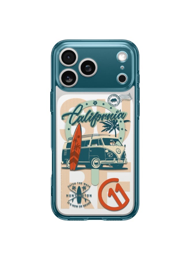 Spigen Ultra Hybrid MagFit for iPhone 17 Pro MAX Case Cover with MagSafe [3D Spatial Effect with Hexa-Layer Print] - C11 Huntington - Image 2