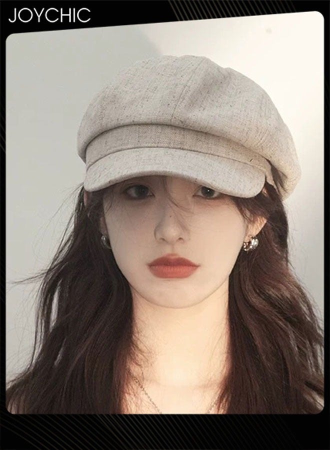 Joychic قبعات نسائية خريفية وشتوية بلون موحد قبعات أخبار دافئة بيسور قبعة بيري مريحة وعصرية تقليدية للنساء والفتيات - Image 1