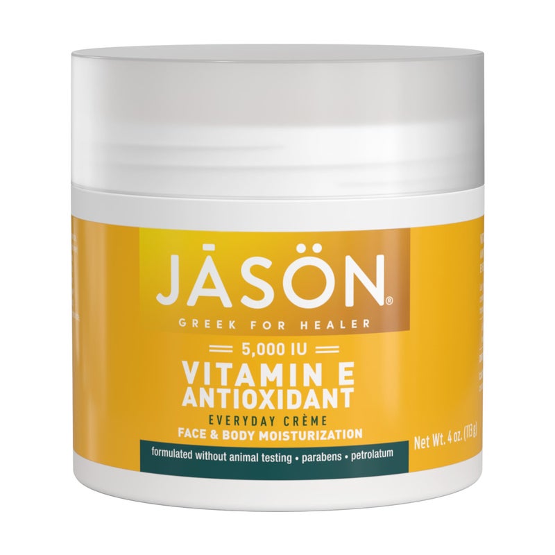 JASON Vitamin E 5,000 IU Moisturizing CrÃ¨me, For Face and Body, 4 Fluid Ounces - Image 1