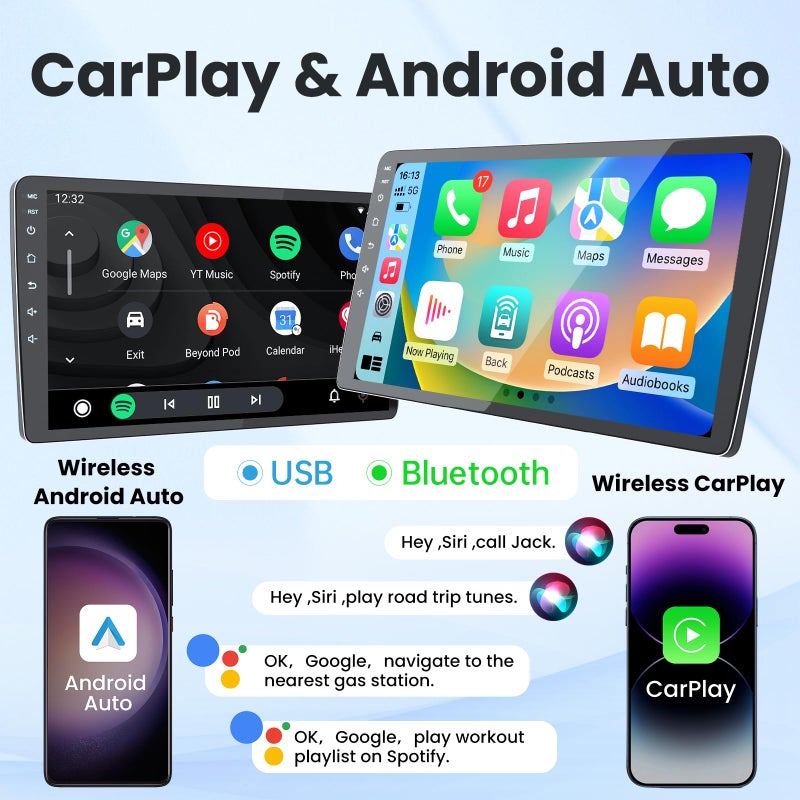 Jufodrca Car Radio Stereo for Honda CRV 2007-2011: 4 Core + 64G HD Touch Screen Head Unit - Wireless CarPlay Andriod Auto GPS Bluetooth RDS FM Mirror Link Backup Camera SWC - Image 2