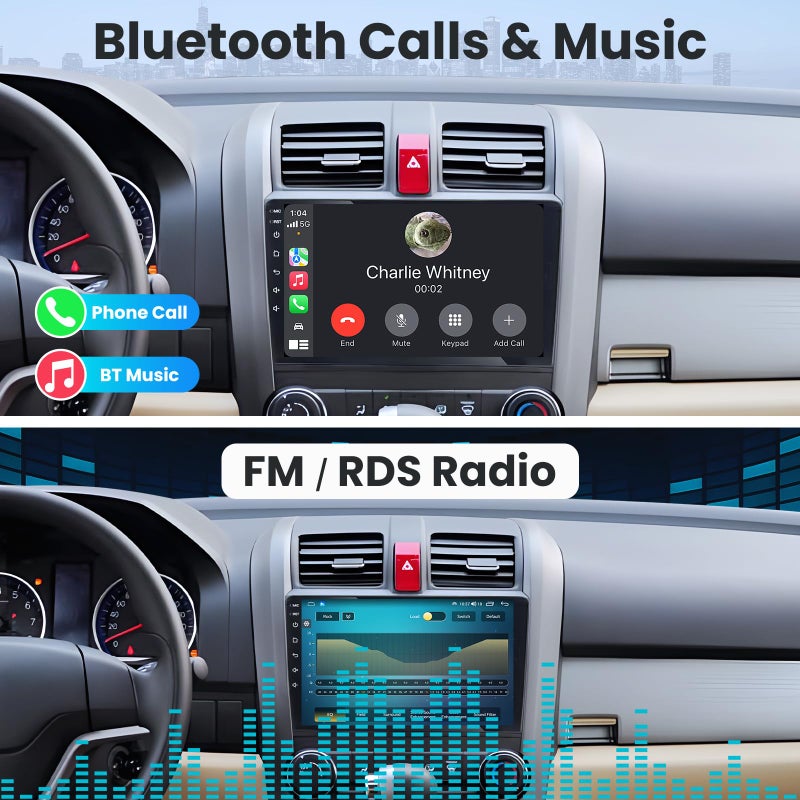 Jufodrca Car Radio Stereo for Honda CRV 2007-2011: 4 Core + 64G HD Touch Screen Head Unit - Wireless CarPlay Andriod Auto GPS Bluetooth RDS FM Mirror Link Backup Camera SWC - Image 5