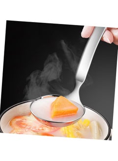 Oasisgalore Stainless Steel Soup Ladle with Strainer - Long Handle Gravy Separator Spoon for Cooking and Serving  - Image 2