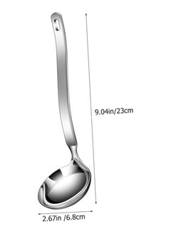 Oasisgalore Stainless Steel Soup Ladle with Strainer - Long Handle Gravy Separator Spoon for Cooking and Serving  - Image 4