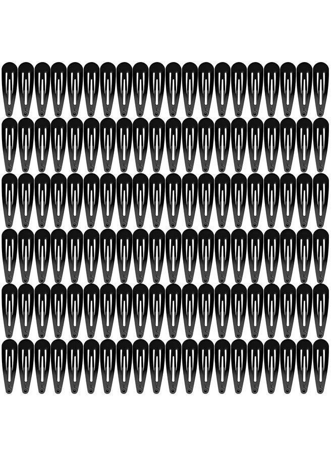 Funtopia - Hair Clips 120 Pack Black Barrettes Women Metal Snap Hair Clips Funtopia 2 Inch No Slip Metal Barrettes For Girls Kids Teens Women - Image 1