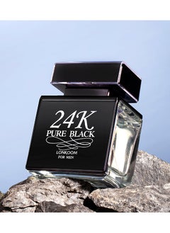 LONKOOM 24K Black EDT For Men 100ml  - Image 1