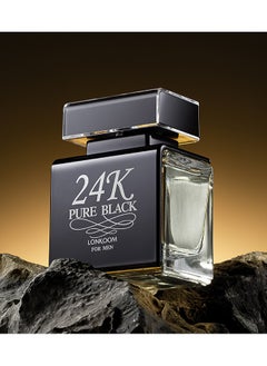 LONKOOM 24K Black EDT For Men 100ml  - Image 3