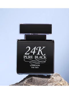 LONKOOM 24K Black EDT For Men 100ml  - Image 2