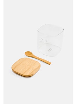 Nanette lepore Glass Jar With Bamboo Lid And Spoon  - Image 1