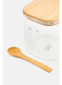 Nanette lepore Glass Jar With Bamboo Lid And Spoon  - Image 3