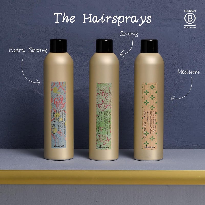 Davines This Is A Strong Hairspray, Humidity Control + Flexible Hold for All Day- Spray for All Weather + Hair Types, 12.06 fl oz - Image 4