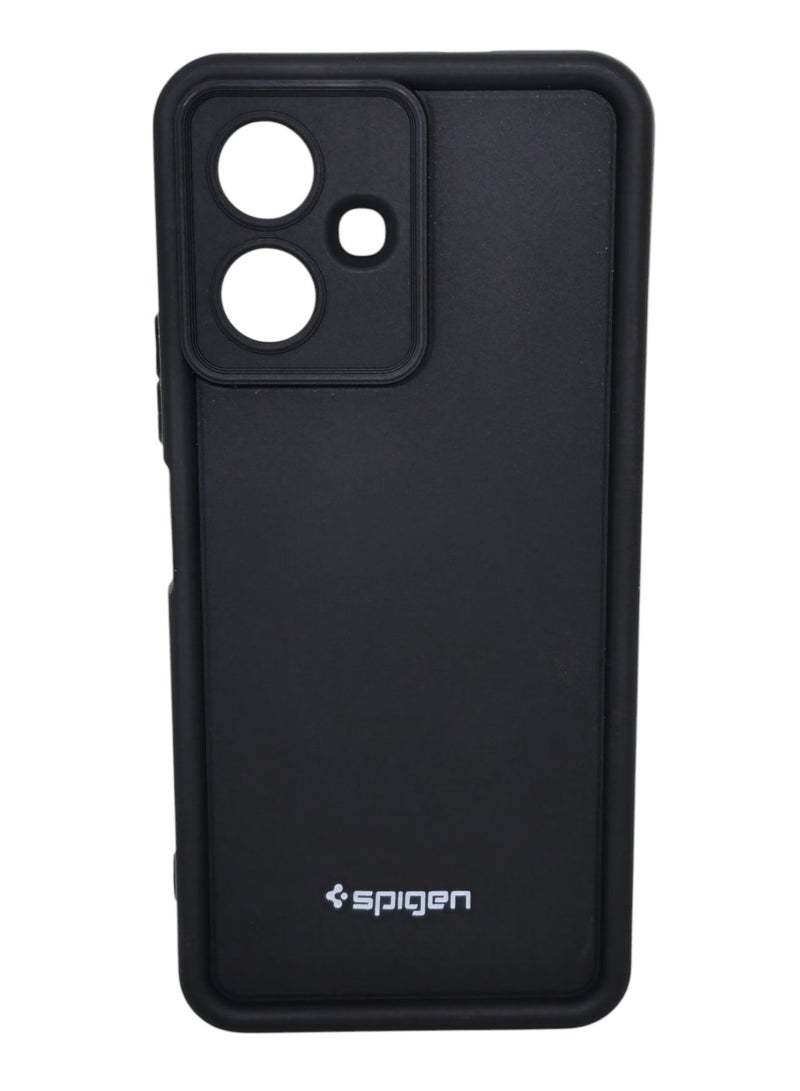 Spigen Infinix Smart 10 Spigen Silicone Case Cover With Camera Protection - Black