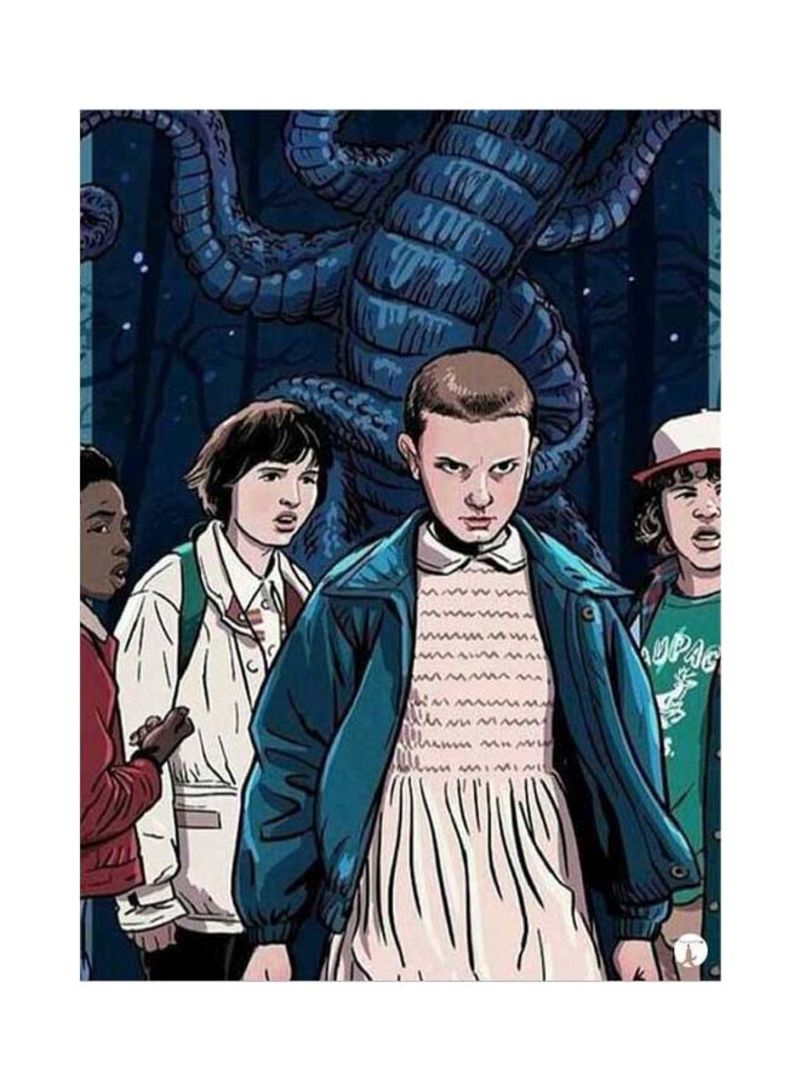 RKN Stranger Things Printed Mouse Pad Blue/Red/Beige