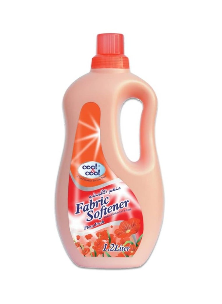 Cool & Cool Cool & Cool Floral Fresh Fabric Softener 1.2 Liters - Long-Lasting Scent, Gentle Fabric Care, Laundry Essential  - Image 1