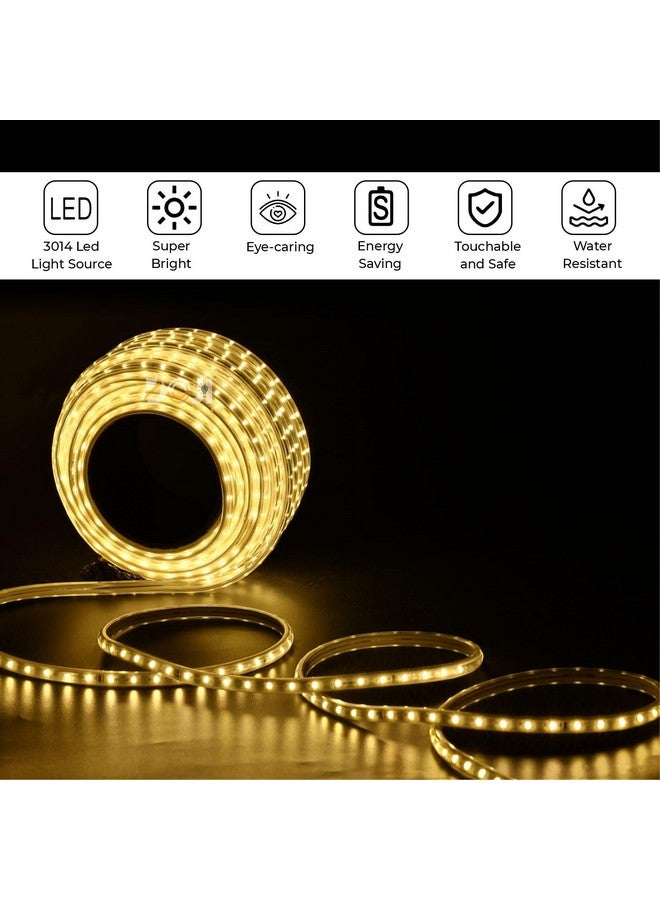 DOJI أضواء شريط LED DOJI موفرة للطاقة أضواء حبل LED مقاومة للماء لأغراض الغرفة | أضواء شريط LED للسقف المعلق | أضواء ديكور المنزل | تزيين المنزل | ديوالي | ديكور (5 متر، أبيض دافئ) - Image 3