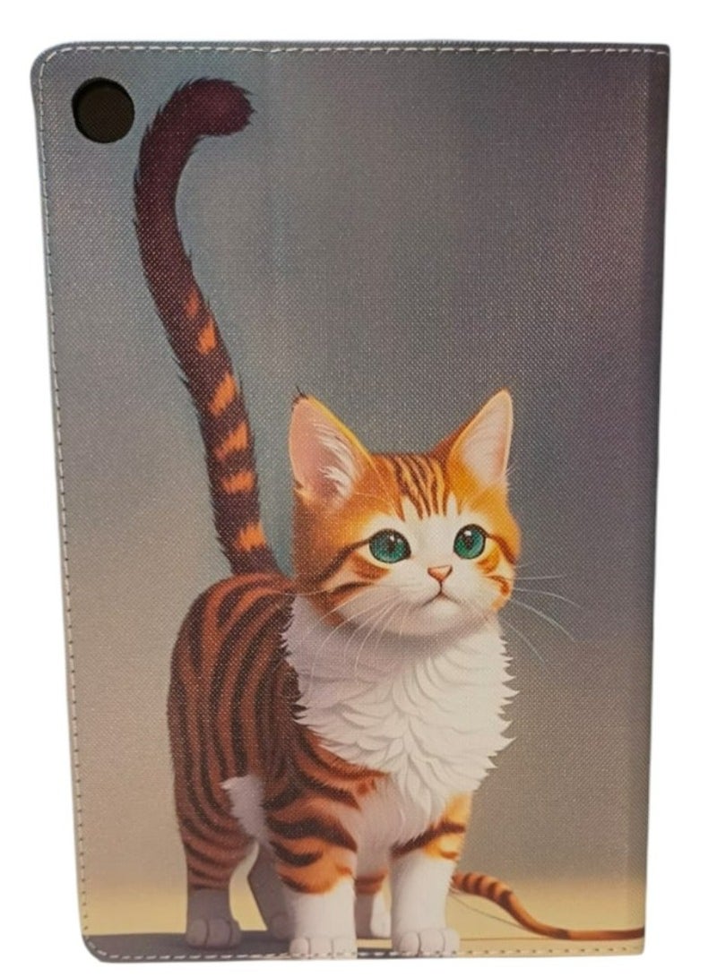 Cat Print Flip case Compatible with Samsung Galaxy Tab A9 Plus/A9+ 11 Inch 2023 (SM-X210/X216/X218), Case with Pen Holder, Stand Protective Case - Image 1