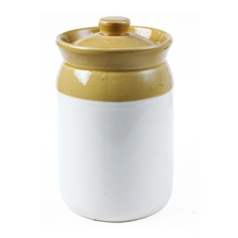 Mkd2 Rise Hand Painted Ceramic Pickle Jar With Lid 2kg 1 Pc for Kitchen Storage Container - Image 2