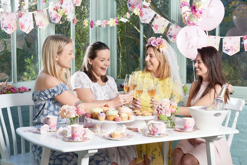 Talking Tables طقم أكواب وصحون شاي بعد الظهر القابلة للتصرف من Talking Tables 24 × زهور عتيقة - Image 3