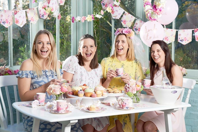 Talking Tables طقم أكواب وصحون شاي بعد الظهر القابلة للتصرف من Talking Tables 24 × زهور عتيقة - Image 2