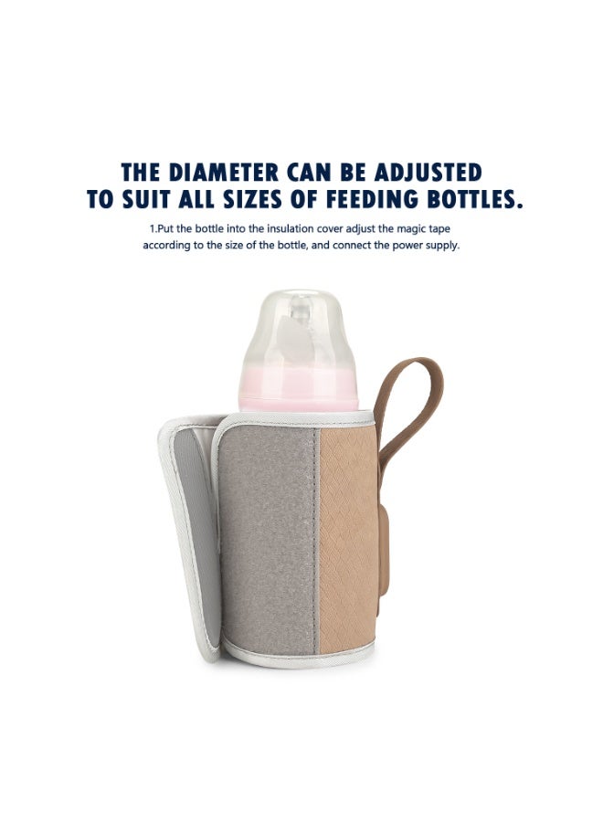 Insulated baby bottle bag outdoor travel maternal and infant constant temperature mommy bag baby bottle portable USB temperature adjustment warm milk bag - Image 4
