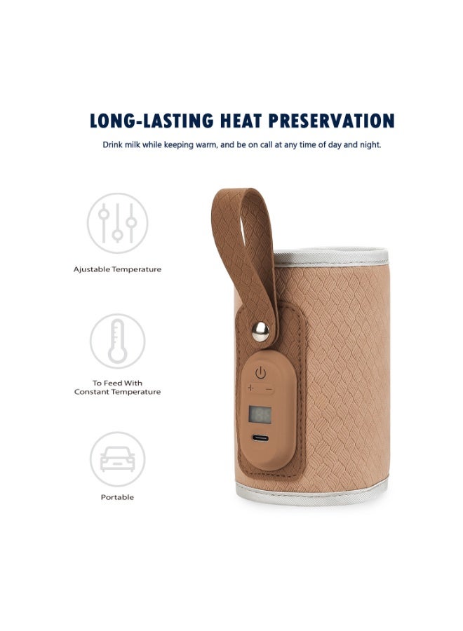 Insulated baby bottle bag outdoor travel maternal and infant constant temperature mommy bag baby bottle portable USB temperature adjustment warm milk bag - Image 2