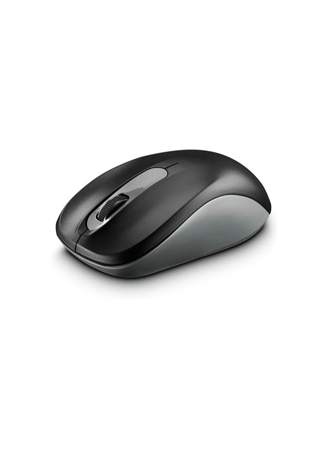 هاما ماوس لاسلكي AMW-200 بثلاثة أزرار (مع شريط تمرير) 2.4 جيجاهرتز / مستقبل USB نانو / ماوس محمول 1600 نقطة في البوصة / ماوس بصري للكمبيوتر المحمول والكمبيوتر الشخصي - أسود - Image 1