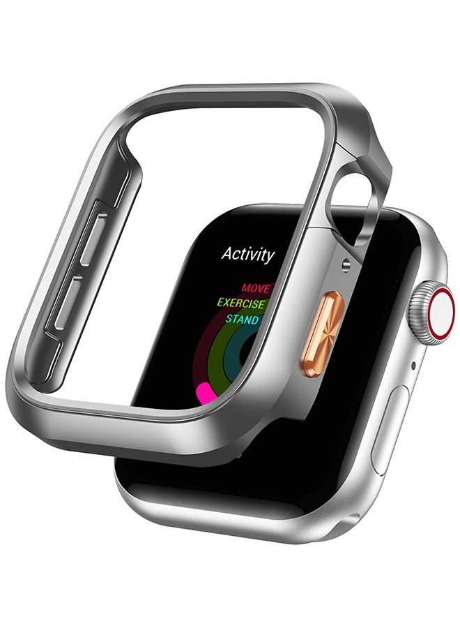 Organizer Apple Watch Series 10 Case with Screen Protector Tempered Glass Water-Resistant Shockproof Protective Case (42mm, Titanium Gold) - Image 1